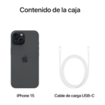 APPLE IPHONE 15 128GB BLACK - Imagen 3