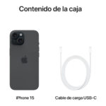 APPLE IPHONE 15 256GB BLACK - Imagen 3